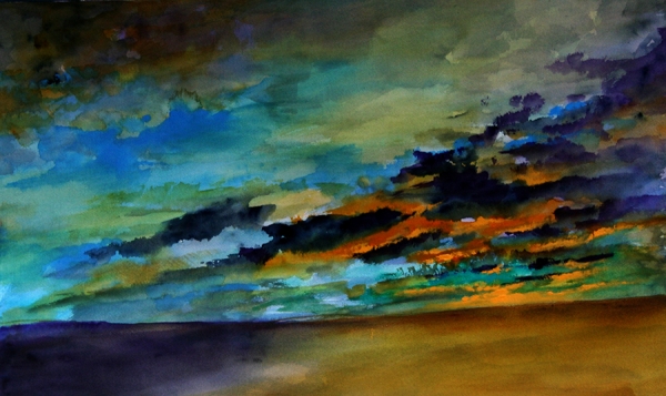 Anxious Sunset by Calvin deRuyter