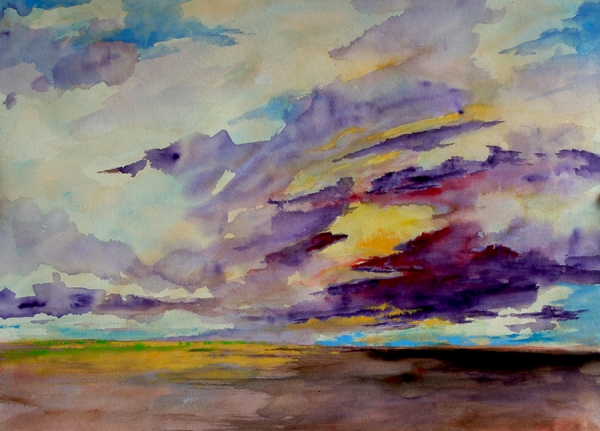 Shadow Moves Across the Landscape by Calvin deRuyter