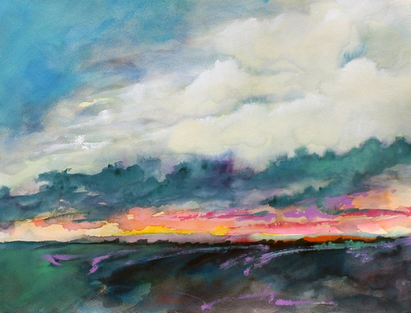 Wistful Sunset by Calvin deRuyter