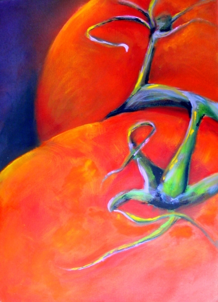 Tomatoes on Vine #6 by Calvin deRuyter