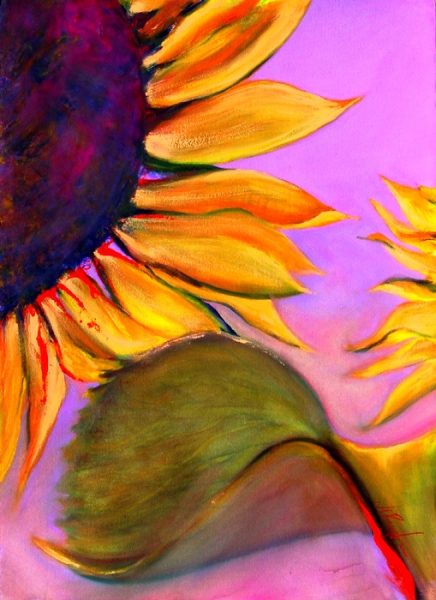 Sunflower Peeks by Calvin deRuyter