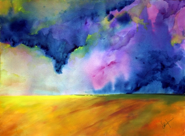 Clouds Over the Plains by Calvin deRuyter