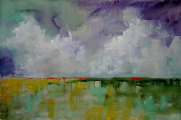 Patched Skies by Calvin deRuyter