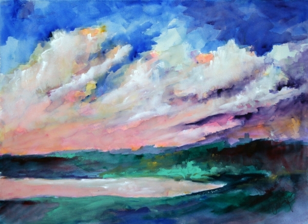 Early Sunset by Calvin deRuyter